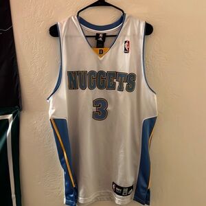 Vintage size large y2k Denver nuggets stitched jersey adidas L